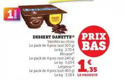 U Express DANETTE Dessert offre