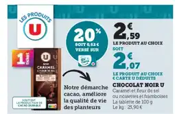 U Express Chocolat noir u offre