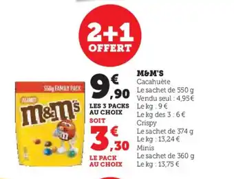 U Express M&M'S offre