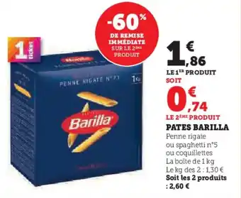 U Express BARILLA Pates offre