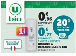 U Express Disques a demaquiller u bio offre