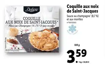 Lidl Coquille aux noix de saint-jacques offre