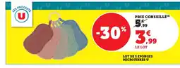 U Express Lot de 5 eponges microfibres u offre