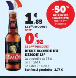 U Express DEMON 12° Biere blonde du offre