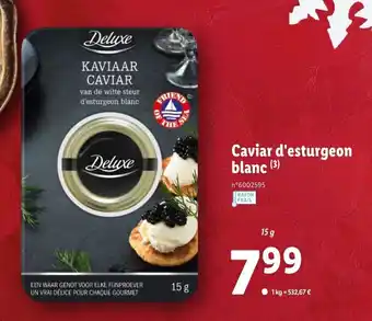 Lidl Caviar d'esturgeon blanc offre