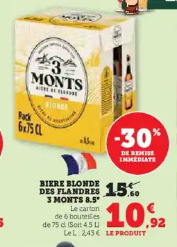 U Express 3 MONTS 8.5° Biere blonde des flandres offre