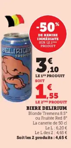 U Express DELIRIUM Biere offre
