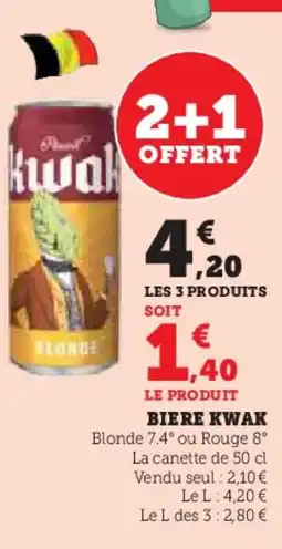U Express KWAK Biere offre