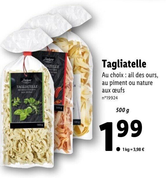 Promo Tagliatelle chez Lidl