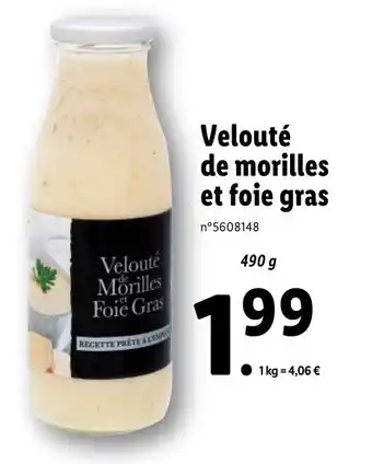 Velouté de morilles et foie gras