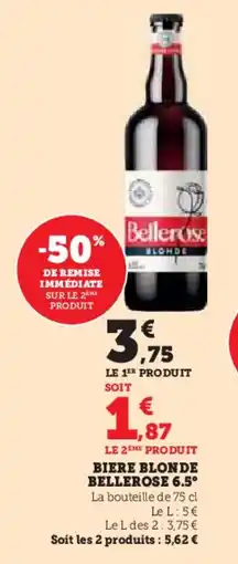 U Express BELLEROSE 6.5° Biere blonde offre