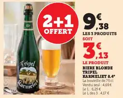 U Express TRIPEL KARMELIET 8.4° Biere blonde offre