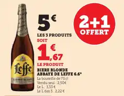 U Express ABBAYE DE LEFFE 6.6° Biere blonde offre