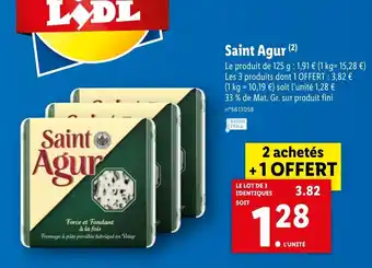 Lidl Saint agur offre
