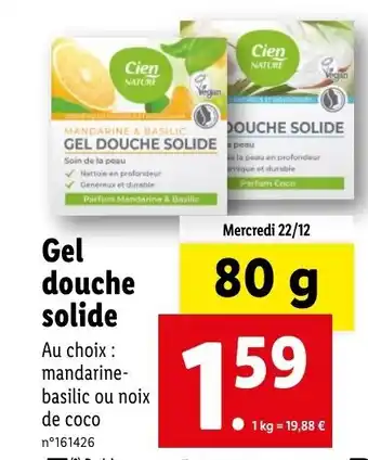 Lidl Gel douche solide offre