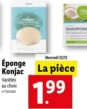 Lidl Éponge konjac offre