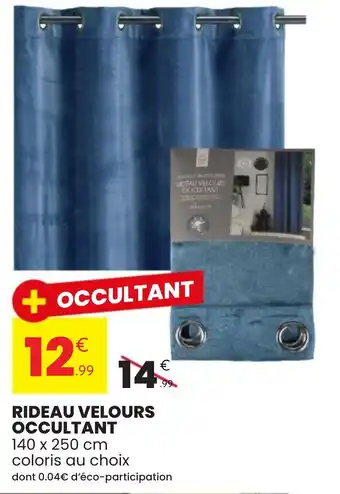 Stokomani Rideau velours occultant offre