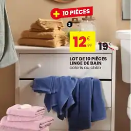 Stokomani Lot de 10 pièces linge de bain offre