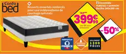 Conforama Ensemble matelas + sommier Basiko offre