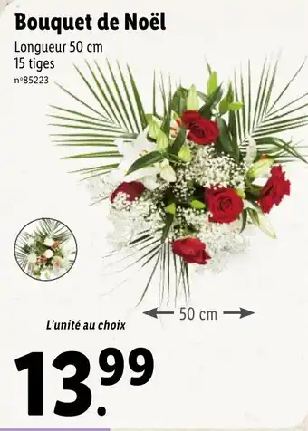 Lidl Bouquet de noël offre