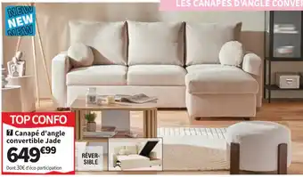 Conforama Canapé d'angle convertible Jade offre