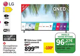Conforama LG Téléviseur UHD QNED connecté offre
