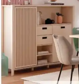 Conforama Buffet haut 2 portes 2 tiroirs Sakura offre