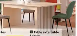 Conforama Table extensible Sakura offre