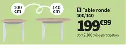 Conforama Table ronde 100/140 offre