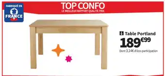 Conforama Table Portland offre