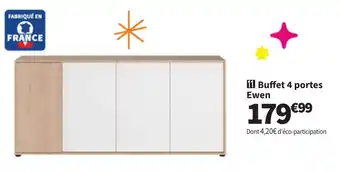 Conforama Buffet 4 portes Ewen offre