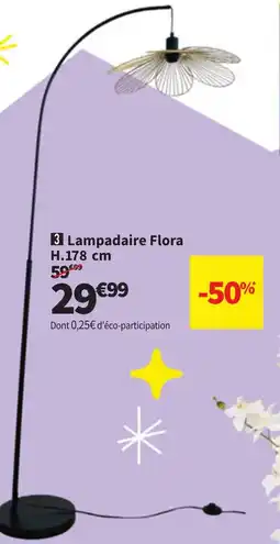 Conforama Lampadaire Flora offre