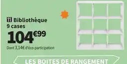 Conforama Bibliothèque 9 cases offre