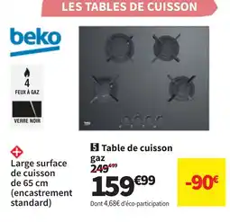 Conforama BEKO Table de cuisson offre