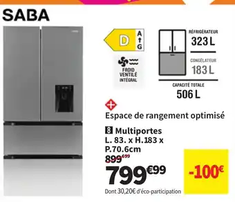 Conforama SABA Multiportes offre