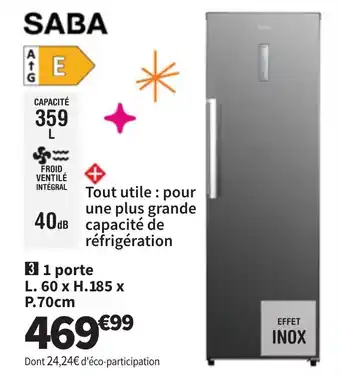 Conforama SABA 1 porte offre