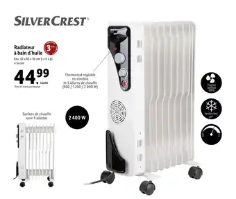 Lidl Radiateur à bain d'huile offre