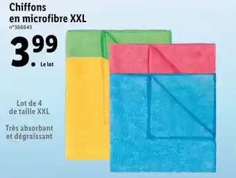 Lidl Chiffons en microfibre XXL offre