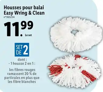 Lidl Housses pour balai easy wring & clean offre