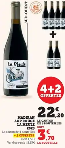 Hyper U Madiran aop rouge la meule 2023 offre