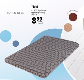 Lidl Plaid offre