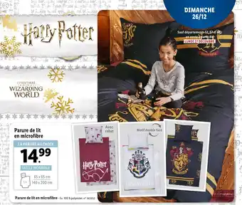 Lidl Parure de lit en microfibre offre