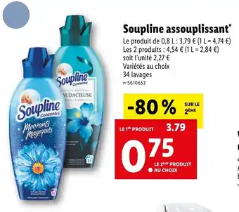 Lidl Soupline assouplissant offre