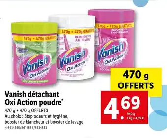 Vanish détachant Oxi Action poudre