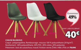 JYSK Chaise BLokhus offre