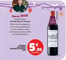 Super U Fronsac aop rouge chateau du breuil offre