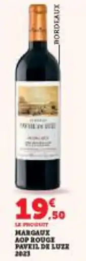 Super U Margaux aop rouge paveil de luze offre