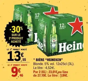 E.Leclerc BIÈRE “HEINEKEN” offre