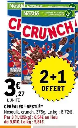 E.Leclerc CÉRÉALES “NESTLÉ” offre