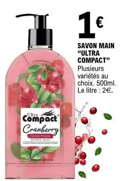 E.Leclerc SAVON MAIN 'ULTRA COMPACT' offre